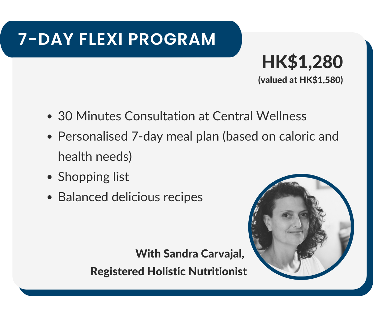 Personalised Nutrition program Sandra Carvajal Nutritionist