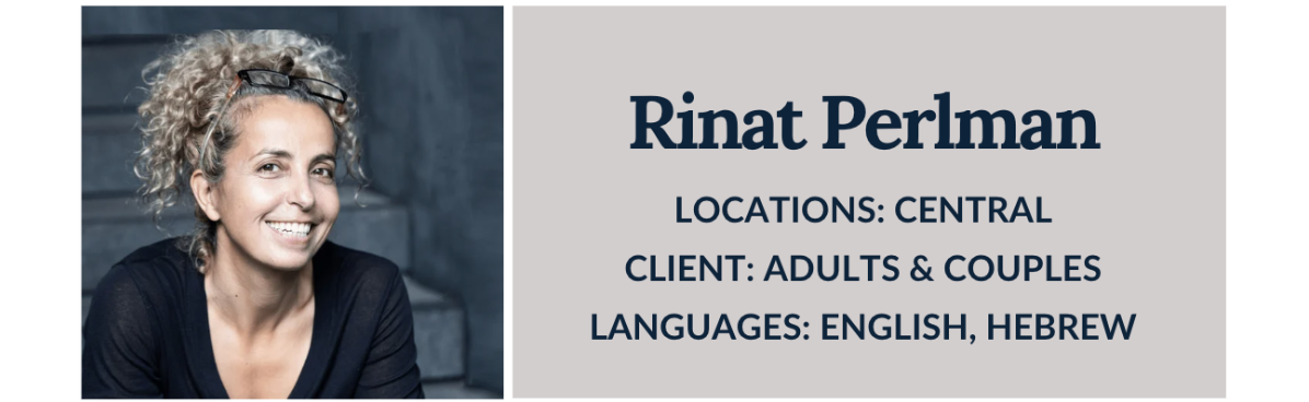 Rinat Perlman Couples Counsellor Therapist Central and Stanley Wellness